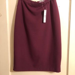 Downeast burgundy skirt
